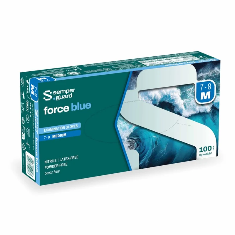 Semperguard® force blue Nitrilhandschuhe, puderfrei, blau