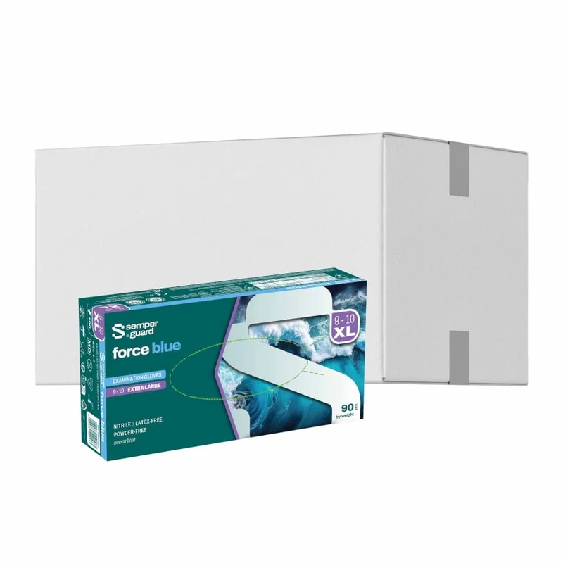 Semperguard® force blue Nitrilhandschuhe, puderfrei, blau