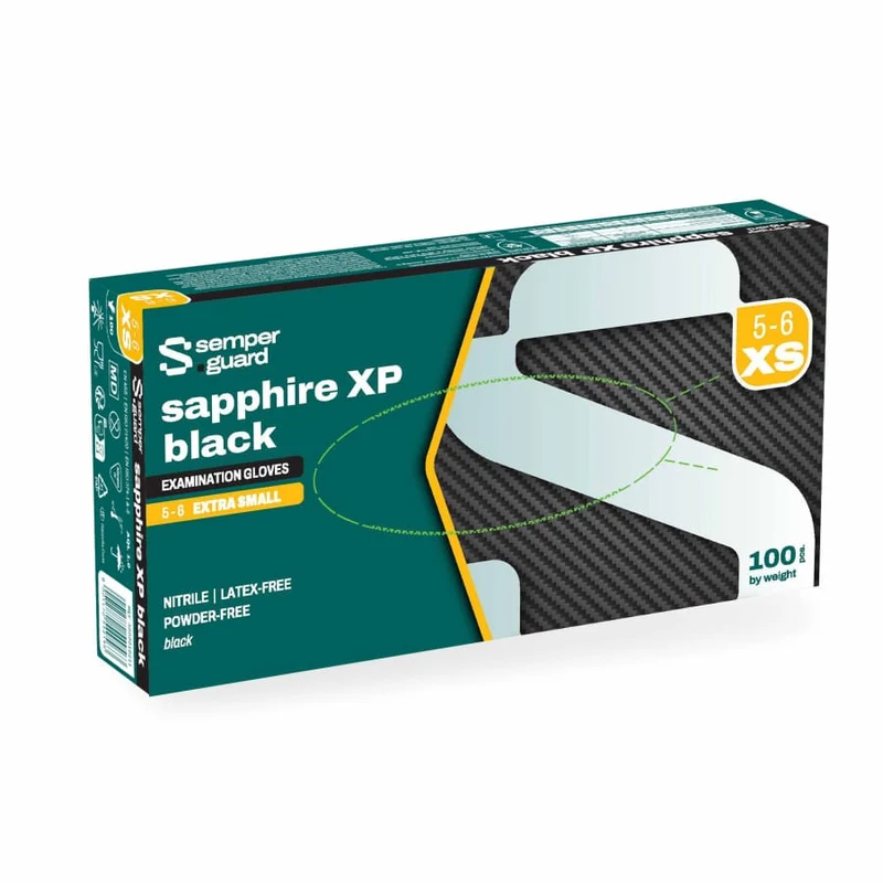 Semperguard® sapphire XP black Nitrilhandschuhe, puderfrei