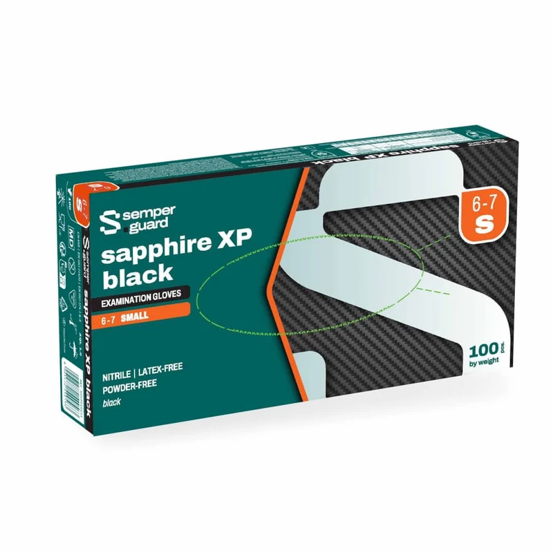 Semperguard® sapphire XP black Nitrilhandschuhe, puderfrei