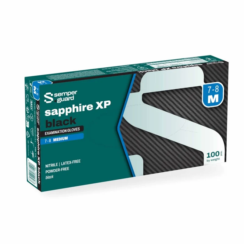 Semperguard® sapphire XP black Nitrilhandschuhe, puderfrei
