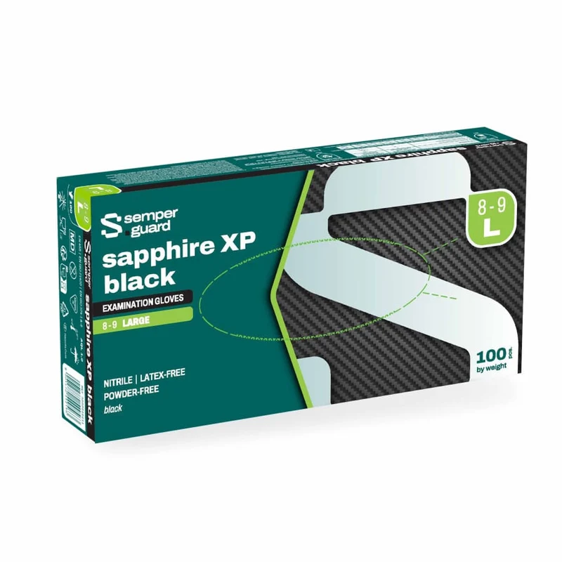 Semperguard® sapphire XP black Nitrilhandschuhe, puderfrei