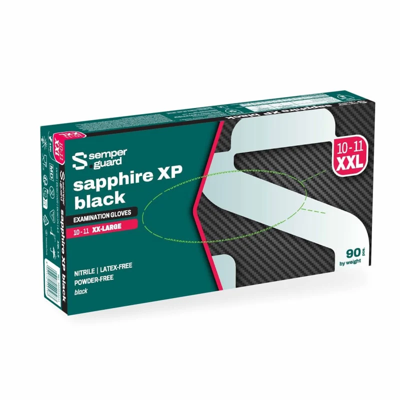 Semperguard® sapphire XP black Nitrilhandschuhe, puderfrei