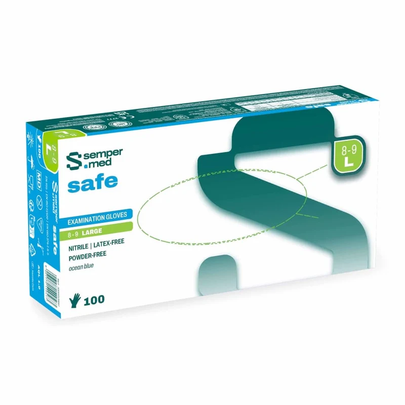 Sempermed® safe Nitrilhandschuhe, puderfrei, blau
