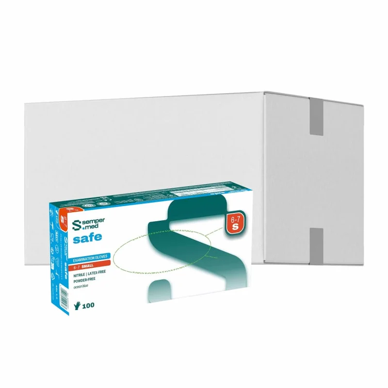 Sempermed® safe Nitrilhandschuhe, puderfrei, blau