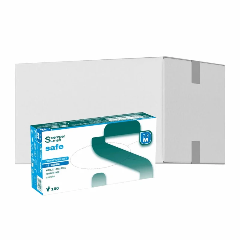 Sempermed® safe Nitrilhandschuhe, puderfrei, blau