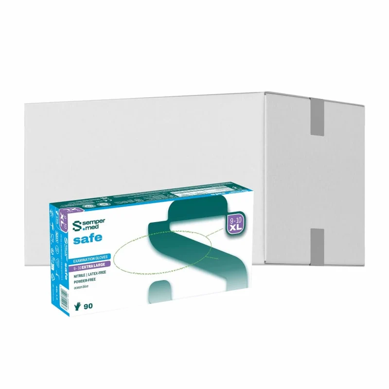 Sempermed® safe Nitrilhandschuhe, puderfrei, blau