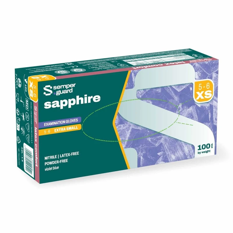 Semperguard® sapphire Nitrilhandschuhe, puderfrei, violettblau