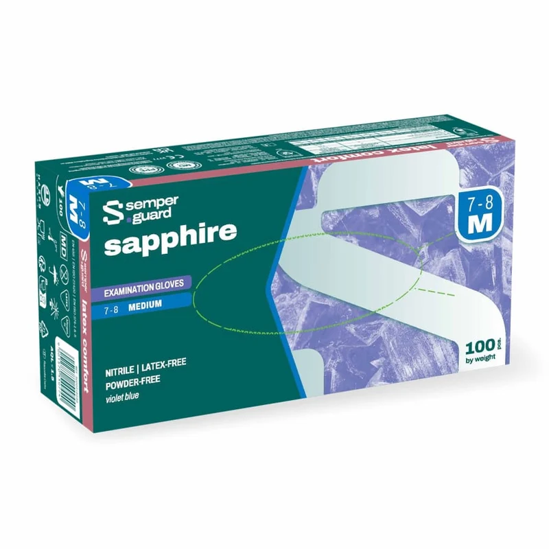 Semperguard® sapphire Nitrilhandschuhe, puderfrei, violettblau