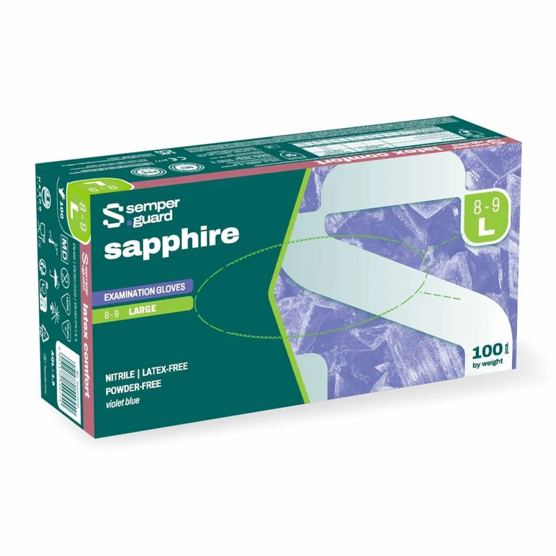 Semperguard® sapphire Nitrilhandschuhe, puderfrei, violettblau