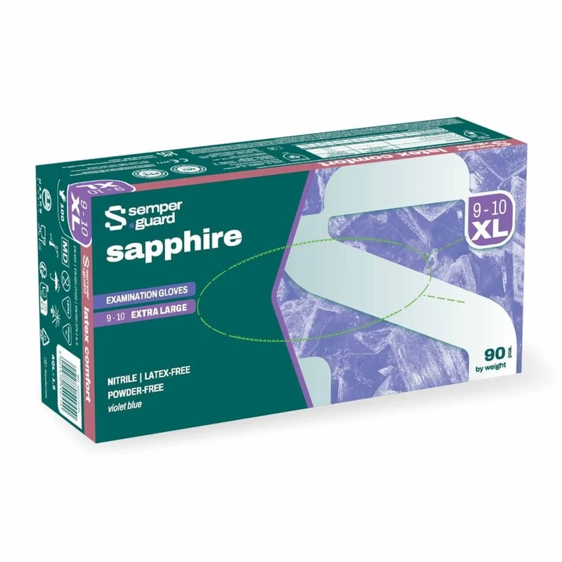 Semperguard® sapphire Nitrilhandschuhe, puderfrei, violettblau