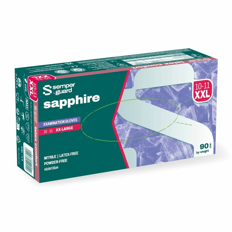 Semperguard® sapphire Nitrilhandschuhe, puderfrei, violettblau
