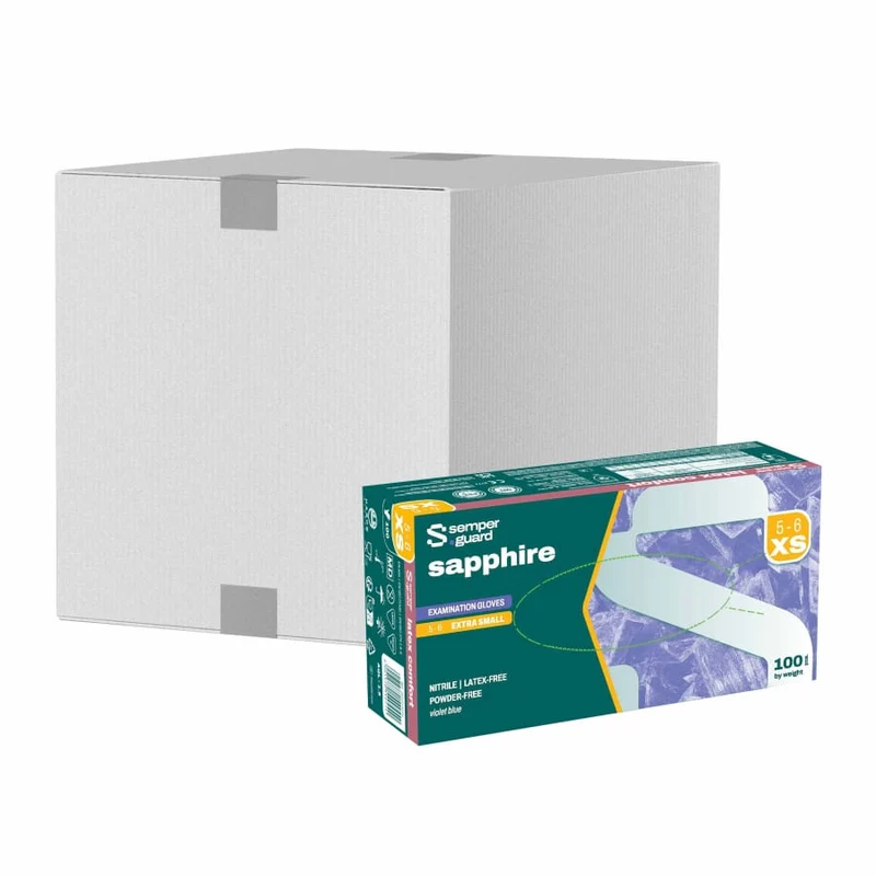 Semperguard® sapphire Nitrilhandschuhe, puderfrei, violettblau