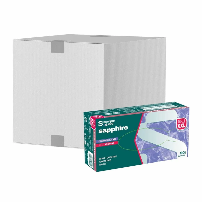 Semperguard® sapphire Nitrilhandschuhe, puderfrei, violettblau