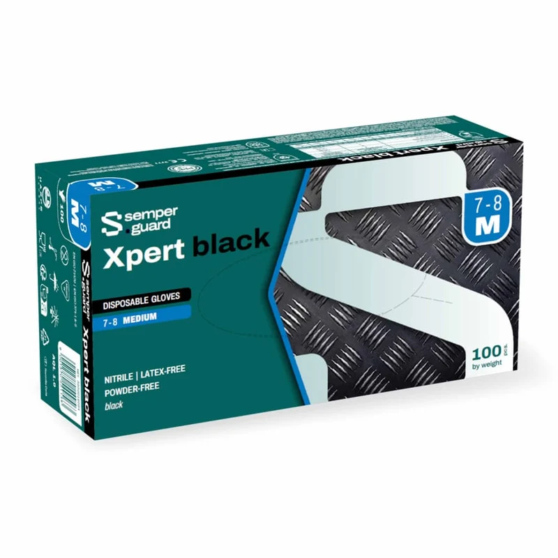 Semperguard® Xpert Black Nitrilhandschuhe, puderfrei, schwarz
