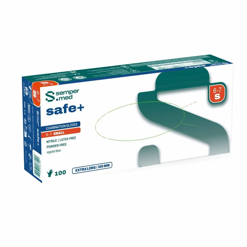 Sempermed® safe+ Nitrilhandschuhe, puderfrei, blau