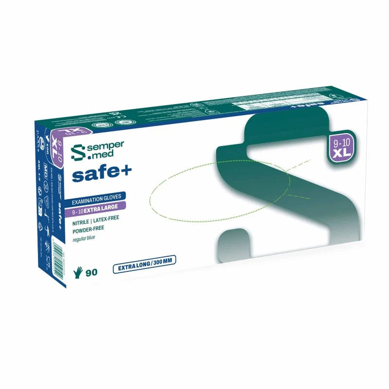 Sempermed® safe+ Nitrilhandschuhe, puderfrei, blau