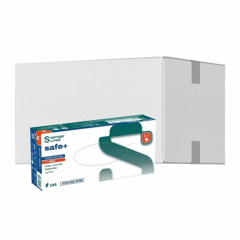 Sempermed® safe+ Nitrilhandschuhe, puderfrei, blau