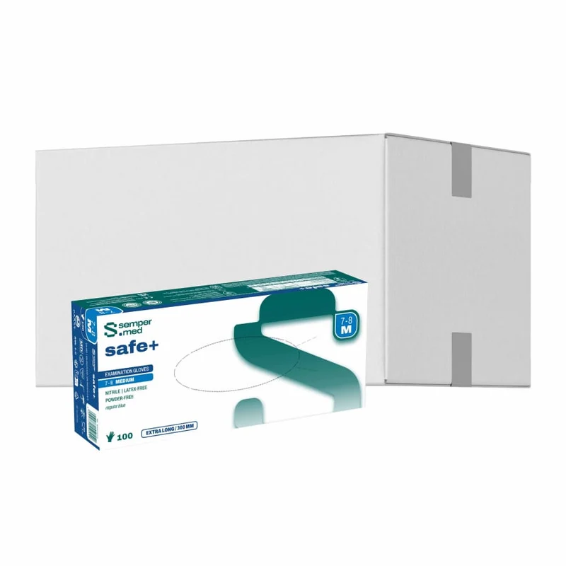 Sempermed® safe+ Nitrilhandschuhe, puderfrei, blau