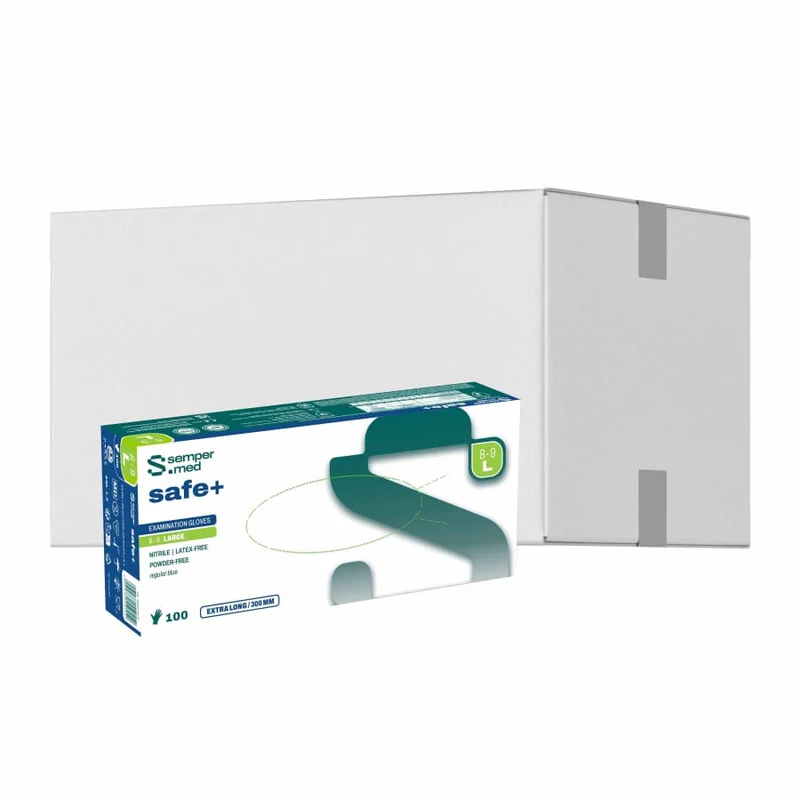 Sempermed® safe+ Nitrilhandschuhe, puderfrei, blau