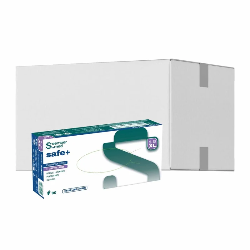 Sempermed® safe+ Nitrilhandschuhe, puderfrei, blau