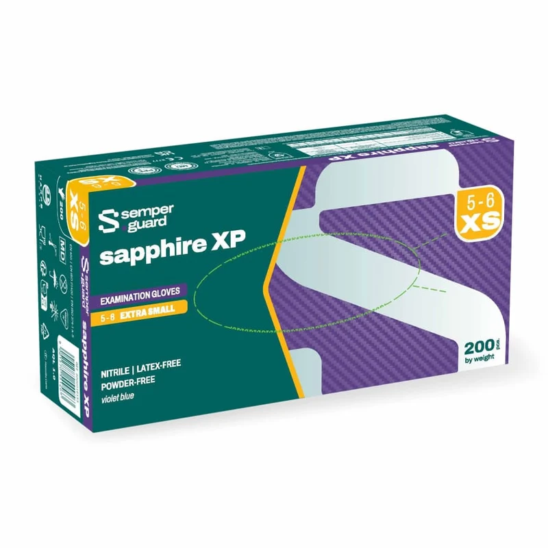 Semperguard® sapphire XP Nitrilhandschuhe, puderfrei, violettblau