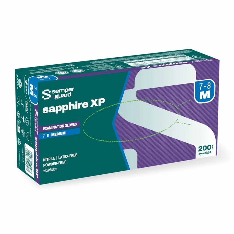 Semperguard® sapphire XP Nitrilhandschuhe, puderfrei, violettblau