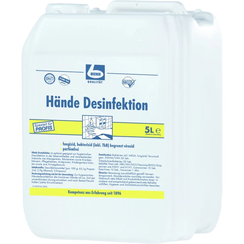Dr. Becher Hände Desinfektion