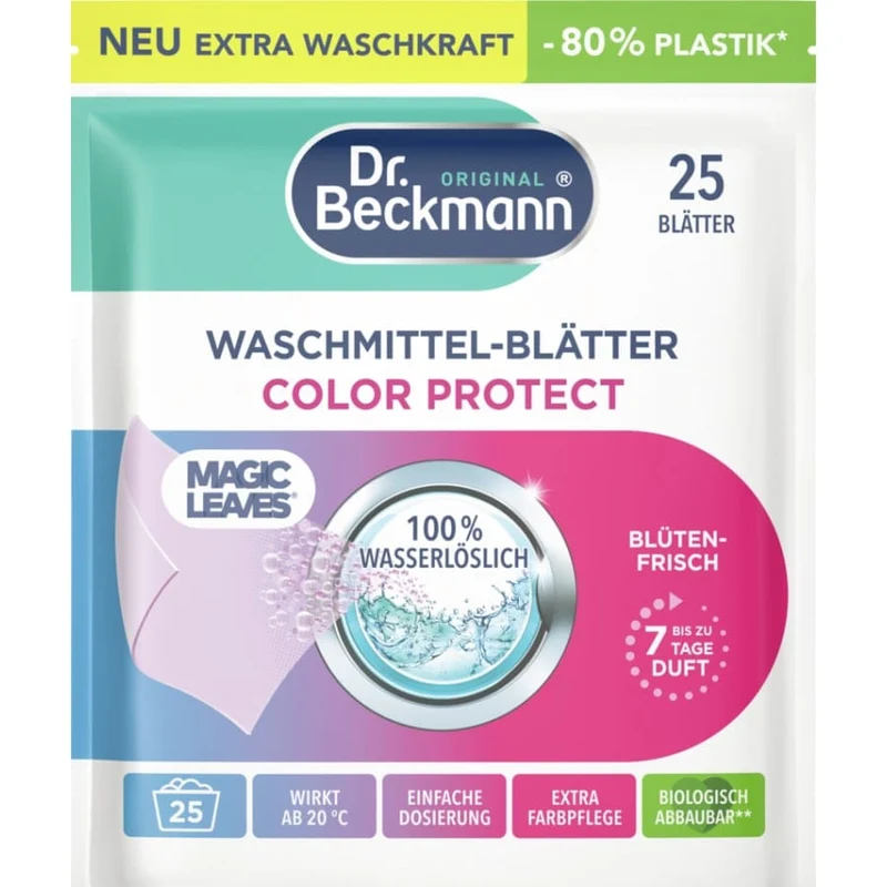 Dr. Beckmann Waschmittelblätter Colour Protect Blütenfrisch