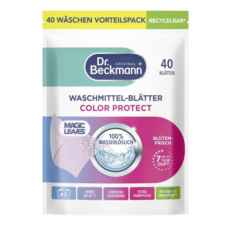 Dr. Beckmann Waschmittelblätter Colour Protect Blütenfrisch