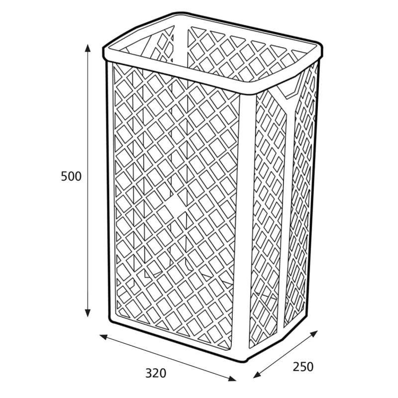 Katrin Abfallbehälter 40 Liter, weiß