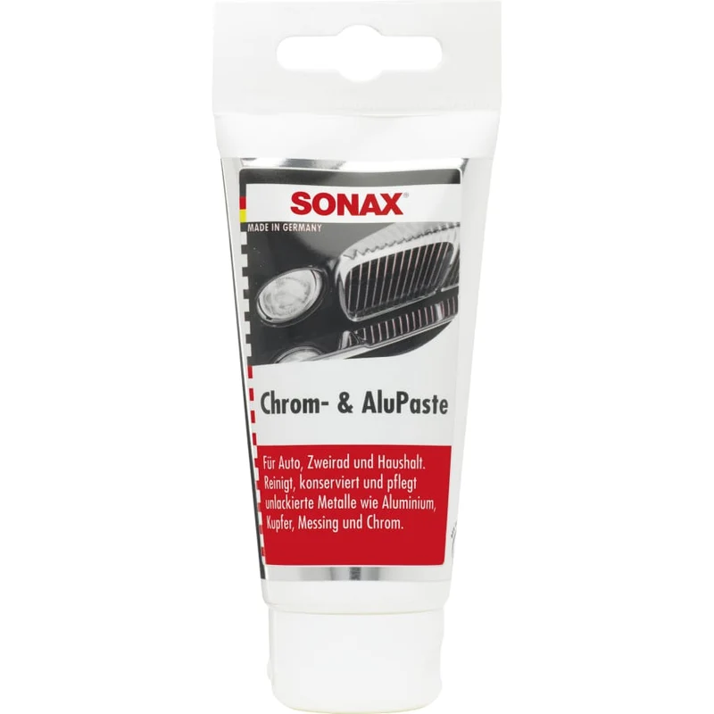 SONAX Polierpaste Chrom + Alu – 75 ml Tube