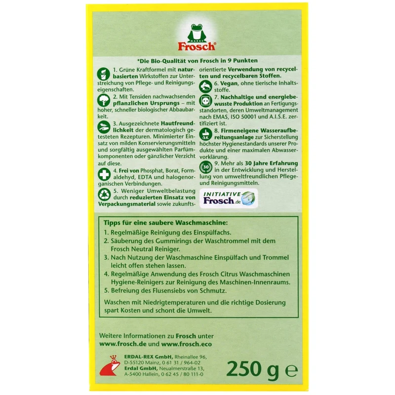 Frosch Citrus Waschmaschinen Hygienereiniger