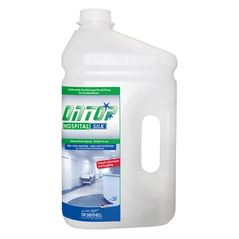Dr. Schnell ONTOP HOSPITAL SILK Seidenmatte Hochleistungsbeschichtung für Böden in Krankenhäusern | Flasche (3 l)