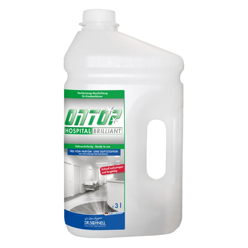 Dr. Schnell ONTOP HOSPITAL BRILLIANT Hochleistungsbeschichtung für Böden, glänzend | Flasche (3 l)