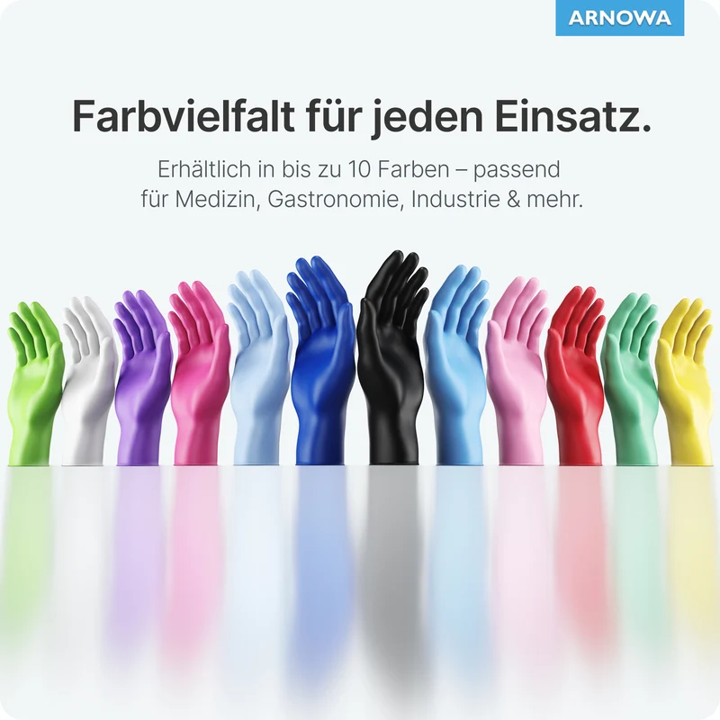 ARNOMED NITRIL ICE BLUE Einmalhandschuhe aus Nitril Hellblau