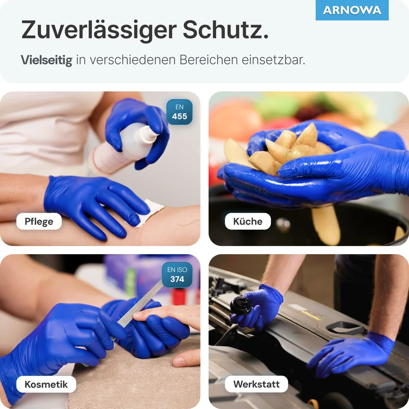 ARNOMED NITRIL OCEAN BLUE Einmalhandschuhe aus Nitril Dunkelblau