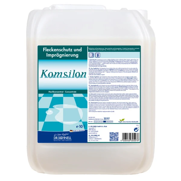 Dr. Schnell KOMSILON Fleckschutz und Imprägnierung für Natur- und Kunststeine | Kanister (10 l)