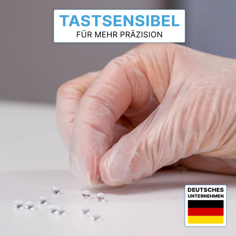 ARNOMED VINYL PF Tastsensible Einmalhandschuhe aus Vinyl