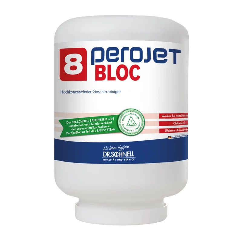 Dr. Schnell PEROJET BLOC 8 Geschirrreiniger für gewerbliche Spülmaschinen, ökologisch | Kartusche (4 kg)