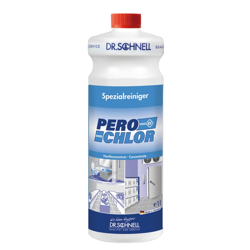 Dr. Schnell PERO CHLOR Küchen- und Lebensmittelhygiene Chlorreiniger für Oberflächen | Flasche (1 l)