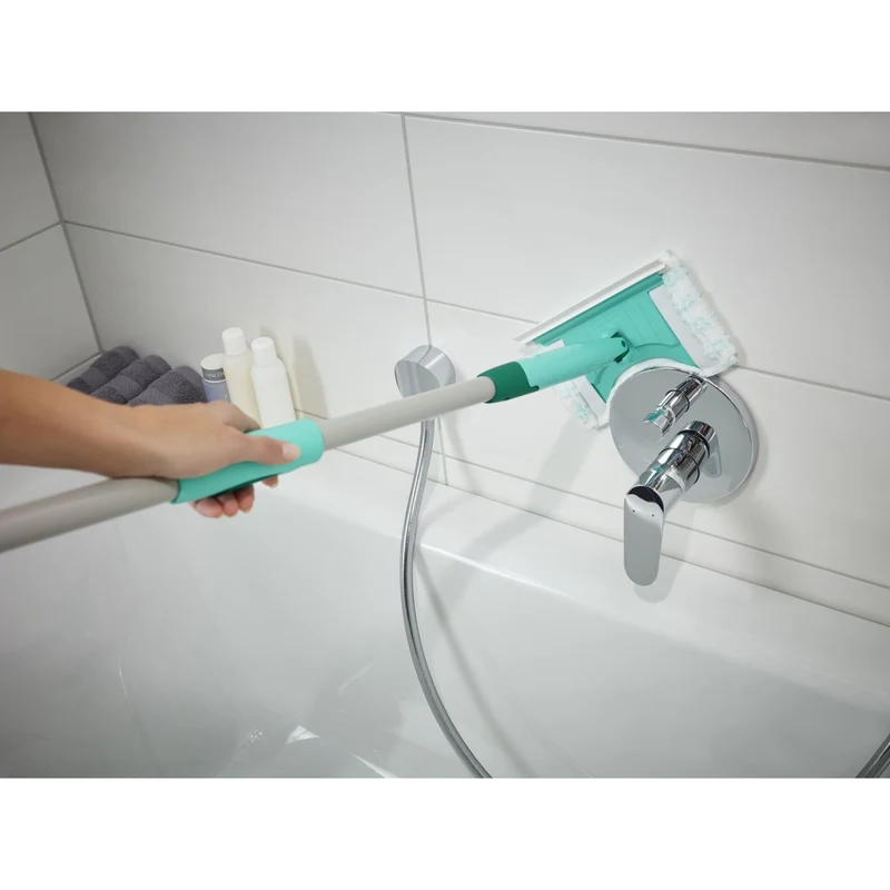 LEIFHEIT Flexi Pad Fliesen- und Wannenwischer mit Teleskopstiel