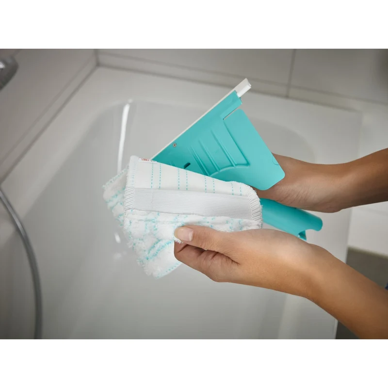 LEIFHEIT Flexi Pad Fliesen- und Wannenwischer mit Teleskopstiel