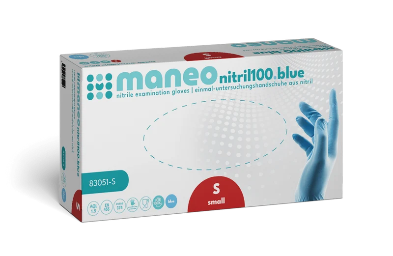 MANEO Nitril-Handschuhe, hygienisch und strapazierfähig
