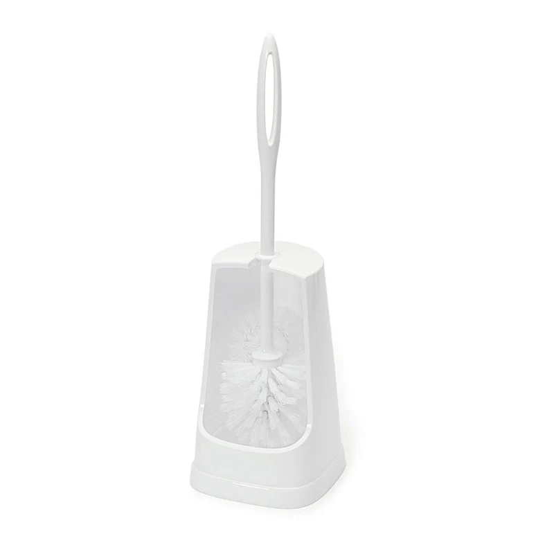 Nölle Profi Brush Toilettengarnitur Weiß mit Randreiniger, Ø 75 mm | 1 Stück