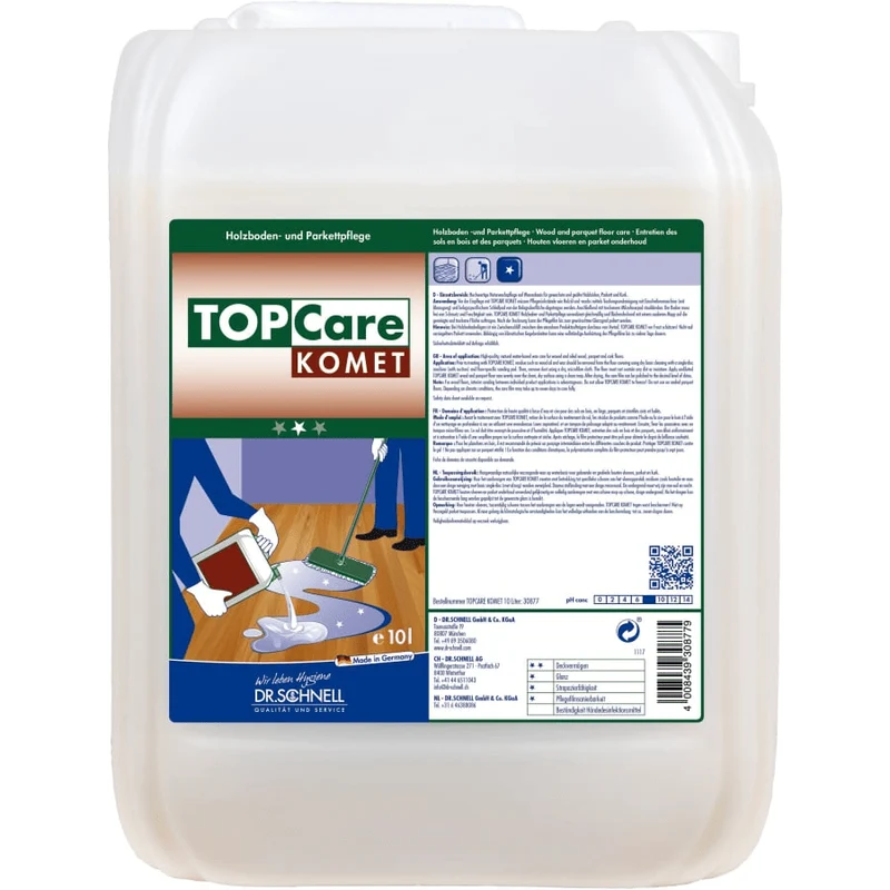 Dr. Schnell TOPCARE Komet Gebäudereiniger für Böden, kraftvolle Reinigung | Packung (10 l)