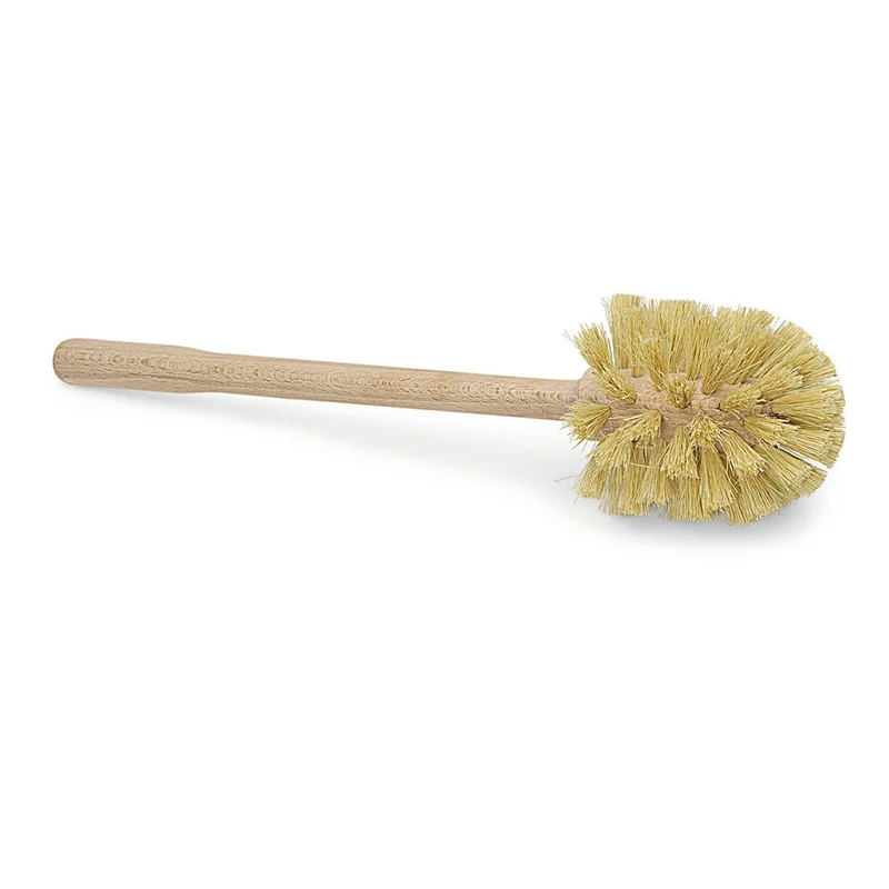 Nölle Profi Brush WC-Bürste aus Holz mit Naturfibre, 39 cm, Ø 90 mm | 1 Stück