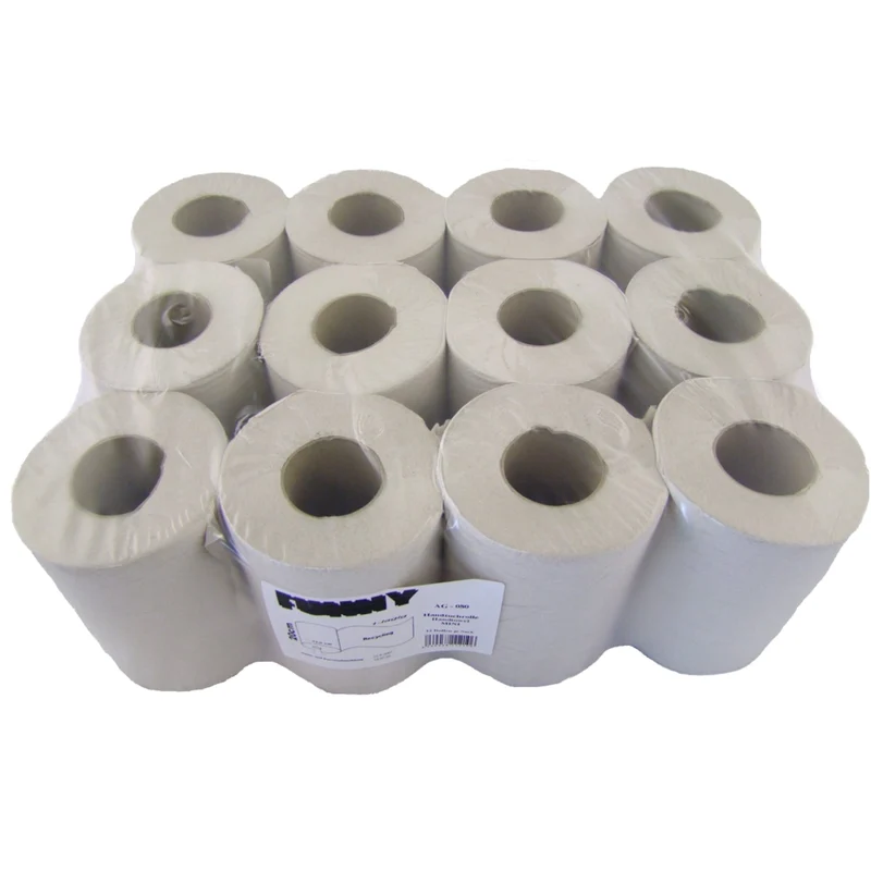 Funny Handtuchrolle MINI 1-lagig, Recycling, 20 cm, Ø 13 cm, weiß