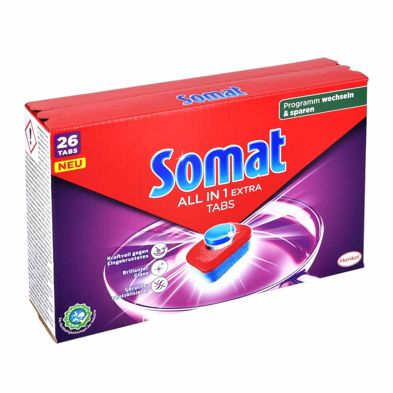 Somat All in 1 Extra Spülmaschinentabs, 26 & 92 Tabs
