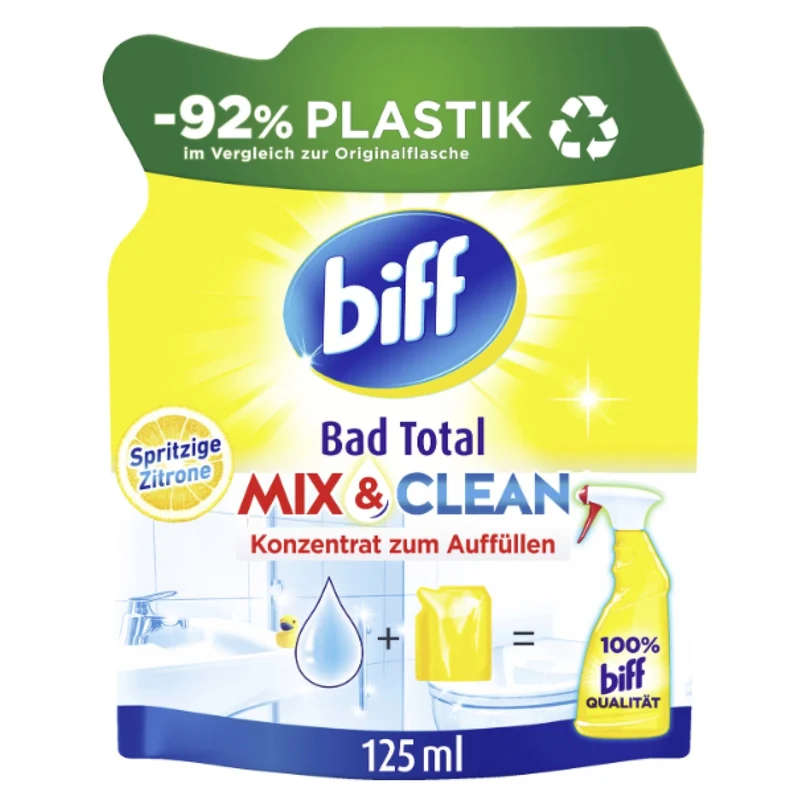 Biff Bad Total Mix & Clean Konzentrat Spritzige Zitrone 125 ml